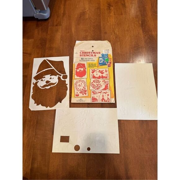 Vintage 1950/1960s frosty Christmas stencils - Picture 3 of 3